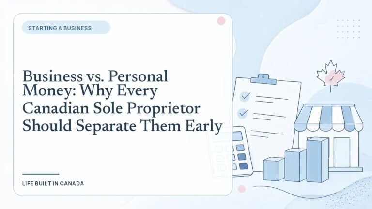 Business vs. Personal Money: Why Every Canadian Sole Proprietor Should Separate Them Early